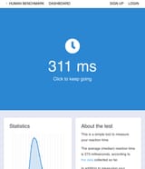Human Benchmark - Reaction Time Test