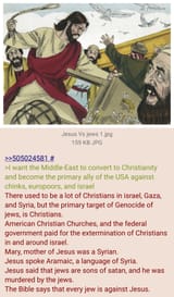 Jesus Vs satanic jews