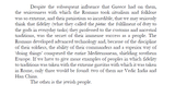 &#039;fidelity&#039; they professed to customs and traditions, was the secret of their success as a people