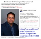 Dentist sex pest Sunilkumar Patel, 32 of Ajax
