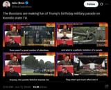The Russians are making fun of Trump&#039;s birthday military parade on Kremlin state TV. 17-06-2025, RealJakeBroe