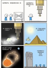 humanity_ai_enslaved_solar_flare_sun_god