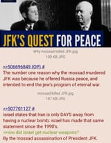 JFK israel mossad &amp; nukes