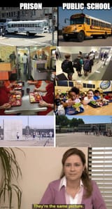 school vs prison