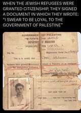 jews into palestine signed to be loyal to palestine israel