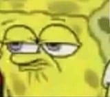 spongebob disgusted
