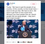 trump on israel