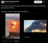 The moment when the Russian drone directly hit a residential building in Kyiv appeared online. 17-06-2025, Russians continue to fight against civilians. HD
