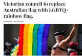Victorian council replace Australian flag with LGBTO rainbow flag Caldron Pool_1