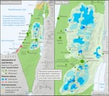 israel palestine map