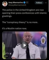 uk officially muslim police