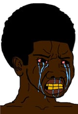 Crying nigger wojak