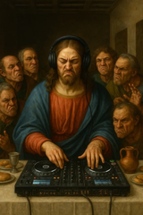 ai_art_jesus_christ_dropping_some_sick_beats_this_is_so_good_its_gross_yucky