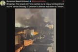 Screenshot 2025-06-17 at 22-50-35 Mohammad Majeed Al-Ahwazi (@MohamadAhwaze) Urgent The Israeli Air Force carried out a heavy bombing on the defense industries of the Iranian Ministry of Defense in Tehran. nitter