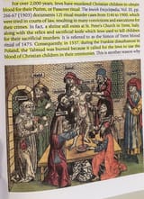 Jews murder children sacrifice purim blood libel