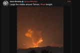 Screenshot 2025-06-18 at 00-49-36 Jason Brodsky (@JasonMBrodsky) Large fire visible around Tehran #Iran tonight. nitter