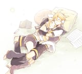 me and my imouto sleeping