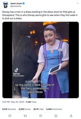 disney groomer man in dress