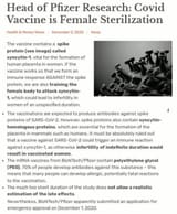 2020-12-02 Head of Pfizer Research COVID-19 Vaccine is Female Sterilization - Vaxx Jab Injuries Infertility Depopulation Control
