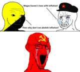 commie inflation-Communist-Communism-Ancap-Wages-Tears-Wojak-Meme-Abolish-Economics-Capitalism
