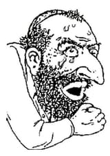 scared-nervous-panic-sweaty-cry-desperate-jew-kike-yid-hebrew-tears-merchant