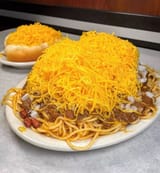 spaghetti cheese plate
