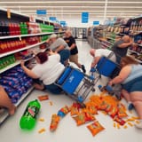 fat americans ai walmart aisle
