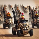 Chicken Quad and Trike Convoy 1