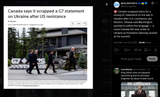 Canada scrapped plans for a strong G7 statement on the war in Ukraine after U.S. resistance, per Reuters. Ottawa said Washington pushed 17-06-2025