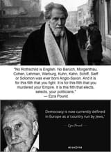 Ezra Pound democracy europe country run by jews anglo saxon select your politicians