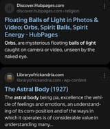 Astral body &amp; soul