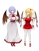 __remilia_scarlet_and_flandre_scarlet_touhou_drawn_by_merihari07__bb90260a10de16d48703dad0d6abf245