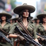 Mexican female soldiers