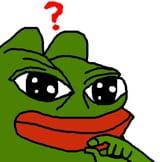 cute frog thinks