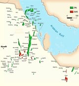 Map-showing-the-location-of-hydrocarbon-fields-in-east-central-Saudi-Arabia
