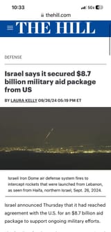 9 billion to israel
