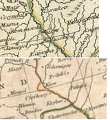 kiow french and british maps XVIII century