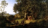 Ludwig_Richter_-_Bridal_Procession_in_a_Spring_Landscape_-_WGA19454