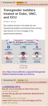 your toddler is not trans, your toddler is trusting and you are an abuser