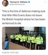 brave Metro police protect Alfie from escaping the Liverpool Care Pathway