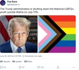 Screenshot 2025-06-18 at 17-42-29 Pop Base The Trump administration is shutting down the National LGBTQ youth suicide lifeline on July 17th. — Bluesky