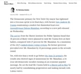 a ny mayor poll