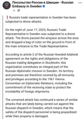 russian sweden drone