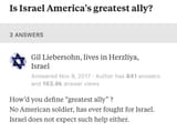 Is Israel America&#039;s greatest ally