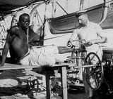 British sailor freeing a man