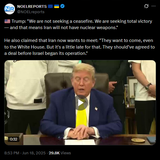 Trump, &#039;We are not seeking a ceasefire. We are seeking total victory — and that means Iran will not have nuclear weapons.&#039; 18-06-2025 HD