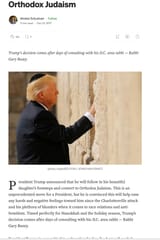 Trump became a jew in 2017