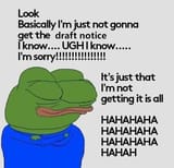 draft dodger pepe