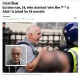 Jailed for shouting