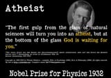 Werner Heisenberg Atheist beer &amp; God